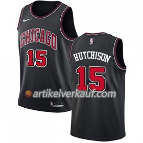 NBA Chicago Bulls Trikot Chandler Hutchison 15 Nike Schwarz Swingman - Herren